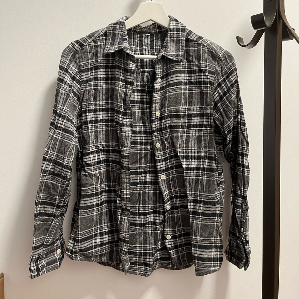 Muji Grey check Blouse